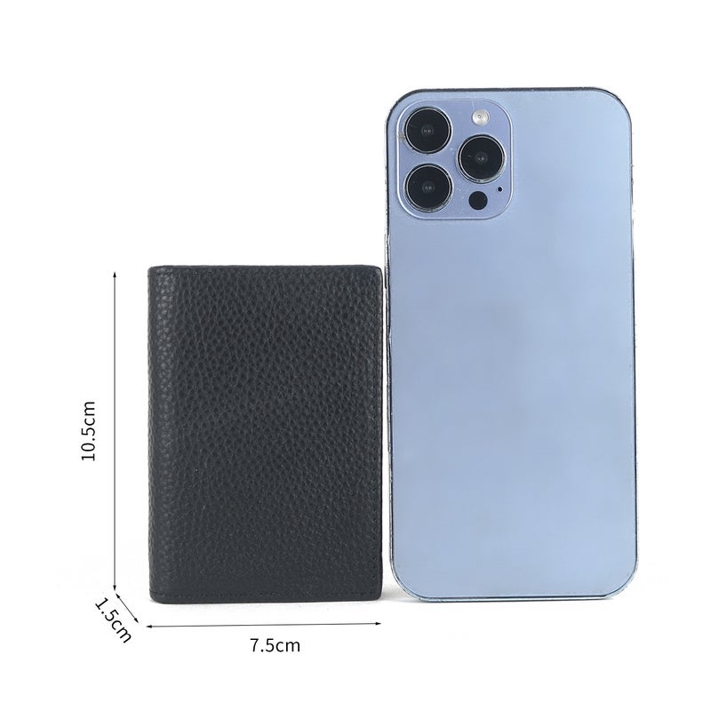 Top Layer Cowhide Business Card Bag Men'S And Women'S Genuine Leather Card Case Business Card Case Soft Leather Coin Purse Can Be Pressed Logo - Image 3